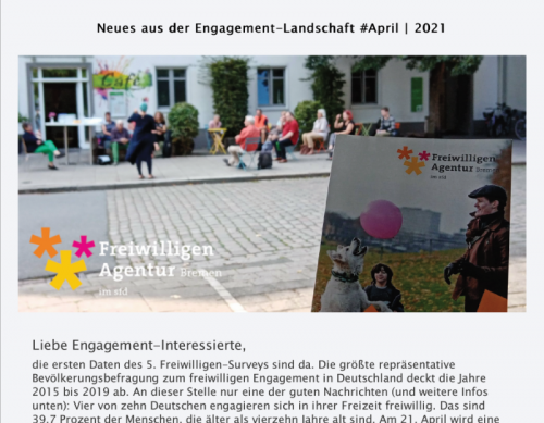 Titel Neues aus der Engagement-Landschaft April 2021