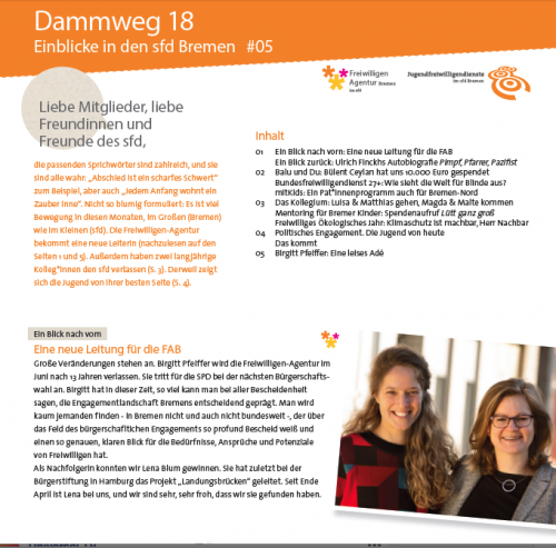 Cover EInblicke in den sfd #5