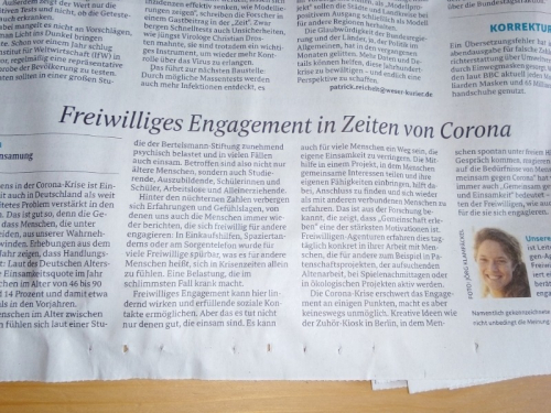Kommentar Vereinsamung WK